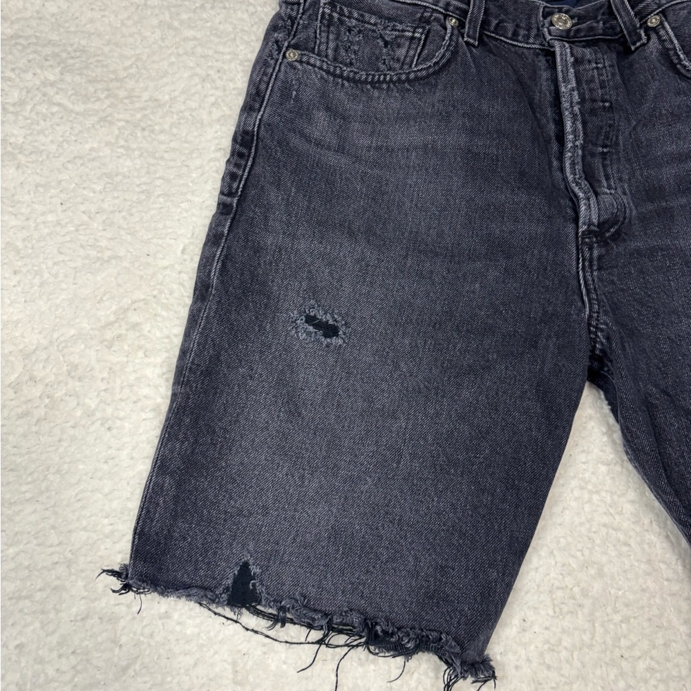 Citizens of Humanity Women Black Wash Ambrosio Bermuda Shorts - Picture 3 of 13